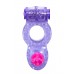 Эрекционное кольцо с клиторальным стимулятором и вибрацией Rings Ringer purple - фиолетовое