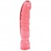 Большой фаллоимитатор Big Boy Dong Crystal Pink Jellie - розовый - 29,5 см