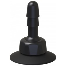 Присоска - коннектор для насадок Vac-U-Lock штырек Deluxe 360° Swivel Suction Cup Plug - чёрная