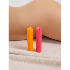 Набор из 2 Wax Play свечей низкотемпературных и ароматических - Bondage To Heat Up - 13 см