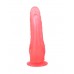 Двойной анально-вагинальный фаллоимитатор с шипами Lovetoy на присоске - розовый - 17 см