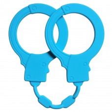 Cиликоновые наручники Stretchy Cuffs Turquoise - голубые