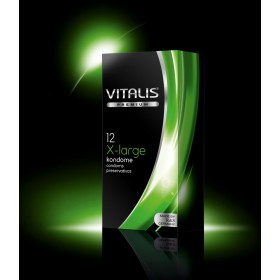 Латексные презервативы увеличенного размера VITALIS premium X-Large - 12 шт