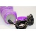 Перезаряжаемый вибратор хай-тек с ротацией и мощным клиторальным стимулятором 4sexdream - фиолетовый - 23 см