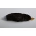 Анальная золотистая металлическая пробка 4sexdreaM - Королевская Лиса с чёрным хвостом - 43 см