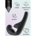 Гибкий безремневой страпон для анальной стимуляции Natural Seduction Black - чёрный - 20,5 см