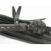 Плеть с рукояткой-скипетром БДСМ Арсенал - коричневая - 60 см