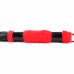 Плеть c кожаными хвостами и ручкой, украшенной красным мехом BDSM Light - 43 см