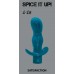 Анальная пробка / массажер точки P или G с вибрацией Spice it up Satisfaction Aquamarine - бирюзовая - 11,5 см