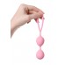Вагинальные шарики A-toys Pleasure Balls Rai со смещённым центром тяжести и петелькой - нежно-розовые