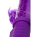 Вибратор с ротацией бусин, поступательными движениями, клиторальным стимулятором и надёжной присоской High-Tech fantasy - фиолетовый - 23,5 см