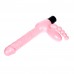 Безременной страпон-вибратор Super Strapless Dildo с вагинальным и анальным стимуляторами - розовый