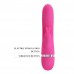 Вибратор с электростимуляцией и клиторальным отростком Pretty Love Ingram - розовый - 19,2 см