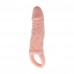 Вибрирующая насадка на пенис закрытого типа с подхватом для мошонки Penis Sleeve Carson - телесная - 13,5 см