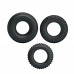 Набор эрекционных колец Ring - 3 кольца разного диаметра - чёрные
