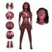 Надувная секс кукла с 3-мя любовными отверстиями  Pretty Doll Лионелла - смуглая - 150 см