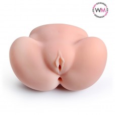 Мастурбатор вагина-анус Erowoman-Eroman с удобным использованием в двух позах- телесный