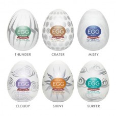 Набор мастурбаторов-яиц Tenga Stronger Package Egg - II с различным рельефом - 6 штук