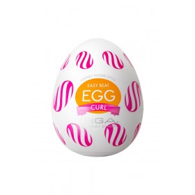 Мастурбатор-яйцо Tenga Egg Wonder с более выраженным рельефом - Curl