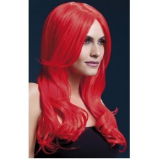 Парик Fever - Khloe - длинные волосы с длинной чёлкой - красный