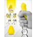 Яйцо мастурбатор с 3D-рельефом (многоразовое) - Gvibe Gegg Yellow - жёлтое - 6,5 см