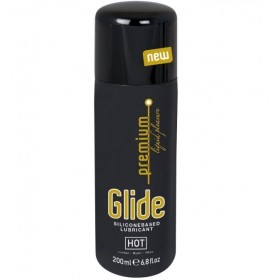 Смазка-лубрикант на силиконовой основе Hot Premium Glide - Премиум Увлажнение - 200 мл