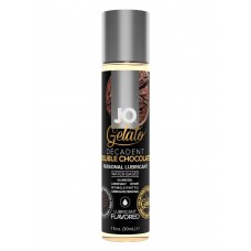 Съедобная оральная смазка JO Gelato Decadent Double Chocolate - Яркий вкус двойного шоколада - 30 мл