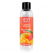 Масло массажное с феромонами JUICY MANGO с ароматом сочного манго - 75 мл