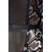 Чарующее боди с цветочным рисунком Dolce Piccante с вырезами на спине - чёрно-серебристое