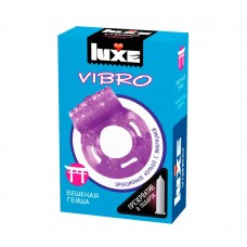 Виброкольцо и презерватив Luxe Vibro Бешеная Гейша
