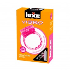 Виброкольцо и презерватив Luxe Vibro Техасский бутон