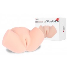 Реалистичный мастурбатор полуторс с двойным слоем материала в натуральную величину с вагиной и анусом KOKOS Samanda DL - телесный