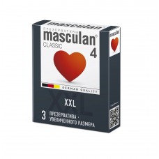 Презервативы латексные Masculan Classic Type 4 XXL увеличенного размера - 3 шт