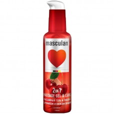 Смазка-гель для всех видов секса и массажа Masculan Massage gel & Lube Cherry - Вишня - 130 мл