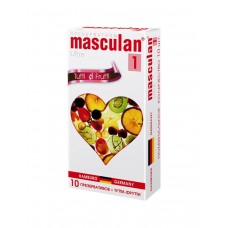 Презервативы латексные Masculan Ultra 1 - Tutti Frutti с ароматом фруктов - 10 шт