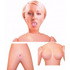 Секс-кукла надувная Mandy с тремя любовными отверстиями - телесная - 155 см