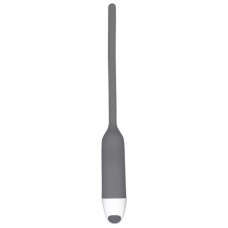 Вибратор для уретры Dilator Vibe - серый - 19 см