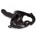 Полый страпон (фаллопротез) Hollow Design Strap On - чёрный - 20 см