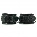 Мягкие виниловые наручники с цепочкой COUTURE CUFFS - черные