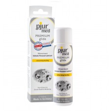 Медицинская смазка-лубрикант для чувствительной кожи Pjur Med Premium Glide на силиконовой основе - 100 мл