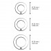 Набор из трех суперэластичных силиконовых эрекционных колец разного диаметра Romp Remix Trio - фиолетовый