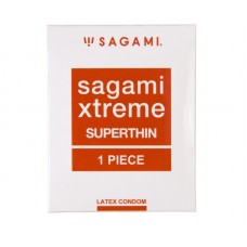 Ультратонкий латексный презерватив Sagami Xtreme Superthin 0,04 мм - 1 шт