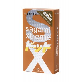 Презервативы латексные усиливающие ощущения Sagami Xtreme Feel Up - 10 шт