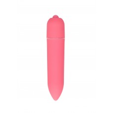 Удлинённая пластиковая вибропуля Power Bullet Pink - розовая - 8,5 см