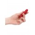 Удлинённая пластиковая вибропуля Power Bullet Red - красная - 8,5 см