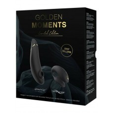 Набор Golden Moments: клиторальный вакуумно-волновой стимулятор Womanizer Premium + вибратор для пар We Vibe Chorus