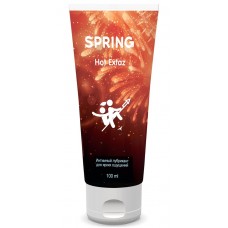 Интимная смазка на водной основе с согревающим эффектом и ароматом вишни Spring Hot Extaz - 100 мл