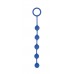 Анальная цепочка с кольцом-ограничителем Sweet Toys - синяя - 23 см