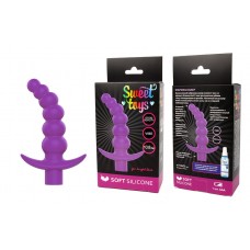 Анальная пробка-елочка с вибрацией Sweet Toys - фиолетовая - 14 см
