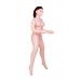 Кукла надувная в костюме с вибрацией Ms Melanie ToyFa Dolls-X с двумя отверстиями, реалистичной вставкой, реалистичной головой и насосом - телесная - 160 см